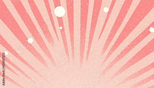 Pink Rays Background With W...