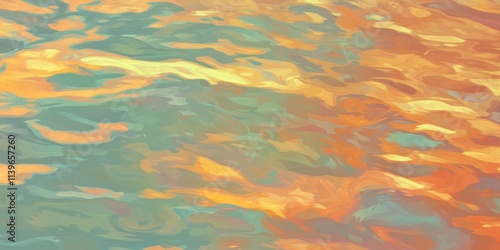 Seamless texture pattern of vibrant and contrasting dirty harbor waters with intricate color variations