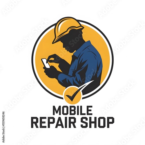 Mobile repair store logo