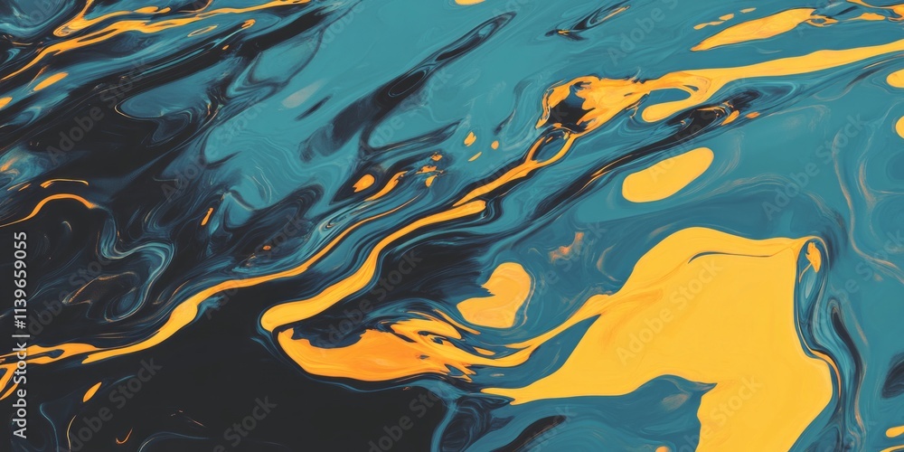 Dynamic seamless texture pattern of slick oil spills in vibrant water colors creating a mesmerizing visual effect Dynamic seamless texture pattern of slick oil spills in vibrant water colors creating a mesmerizing visual effect