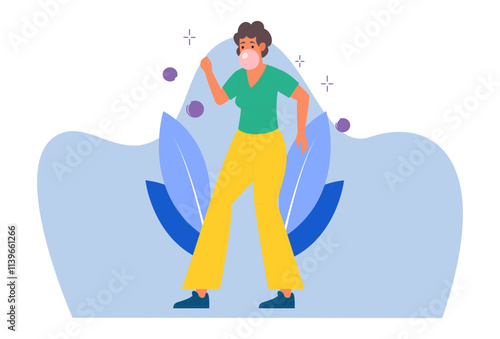 Chewing Gum Concept Illustration Stylish and Beautiful