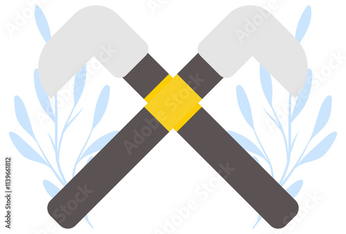 Crowbar Concept Illustration Stylish and Beautiful