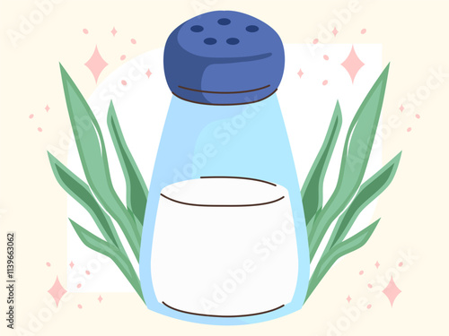 Salt Concept Illustration Stylish and Beautiful