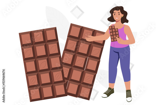 Chocolate Concept Illustration Stylish and Beautiful