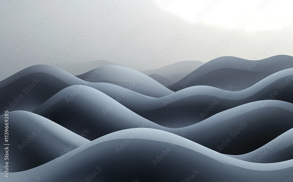 Fototapeta premium Simple abstract wave background