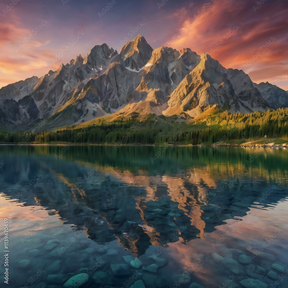 Fototapeta premium mountain Generative AI