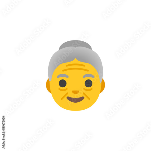 Older Woman Face Emoji  
