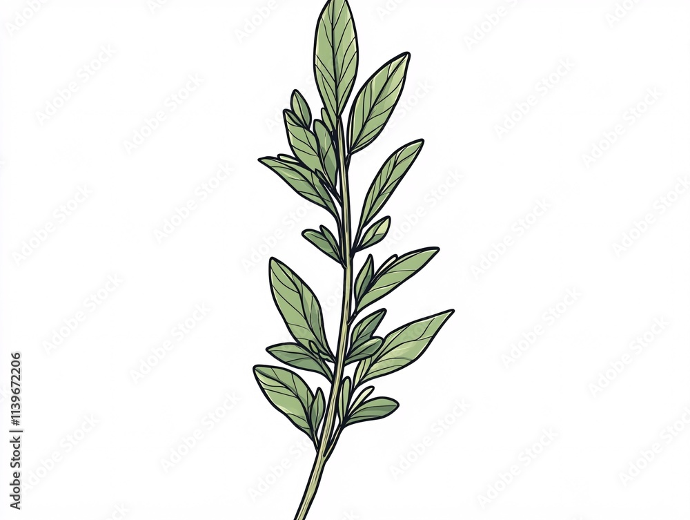 Fototapeta premium rosemary isolated on white