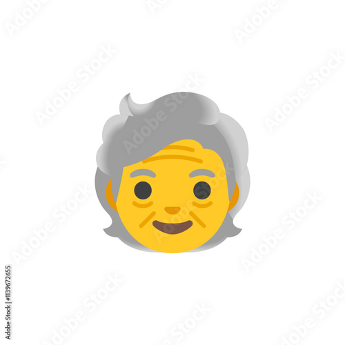 Old Woman Face Emoji  
