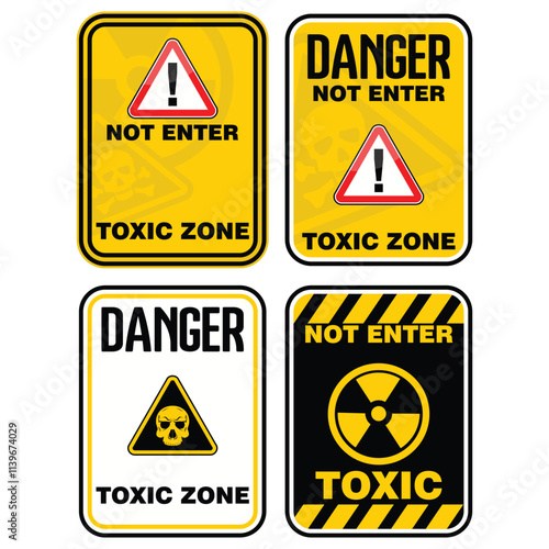 Danger, Toxic hazard, sign vector