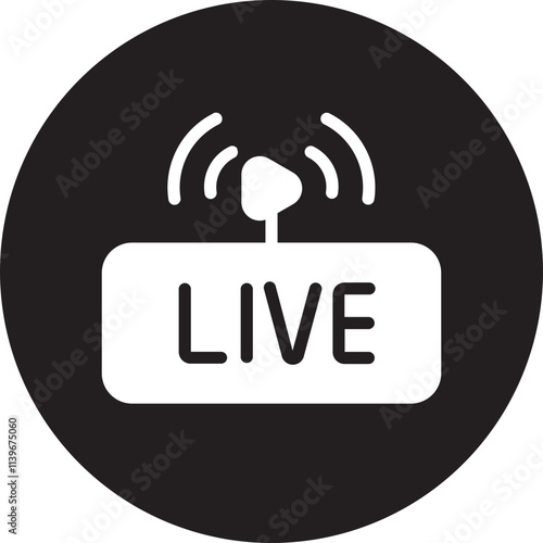 live glyph icon