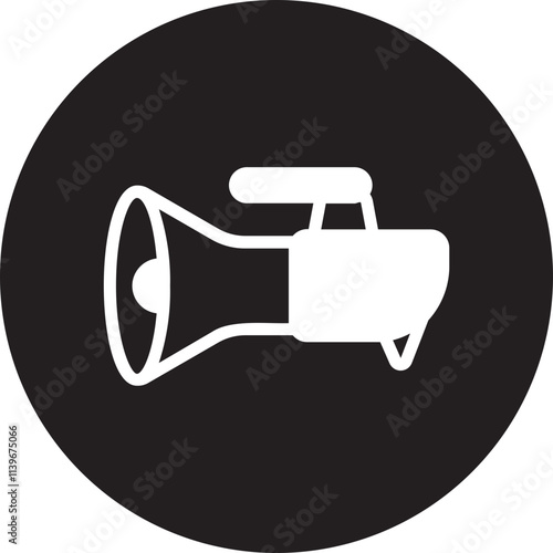 megaphones glyph icon