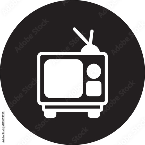 television glyph icon