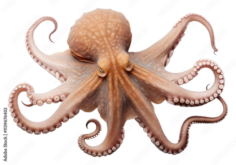 Obraz premium PNG Octopus animal white background invertebrate.