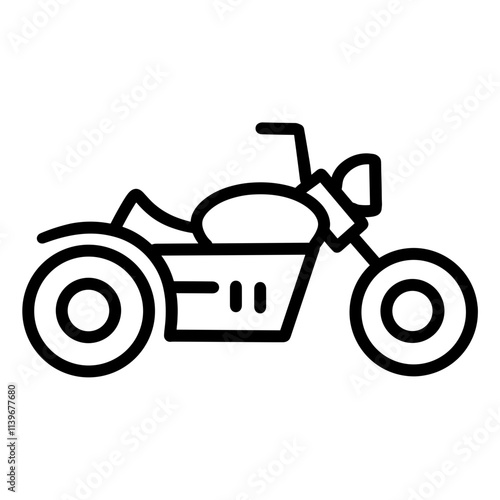 motorbike icon illustration