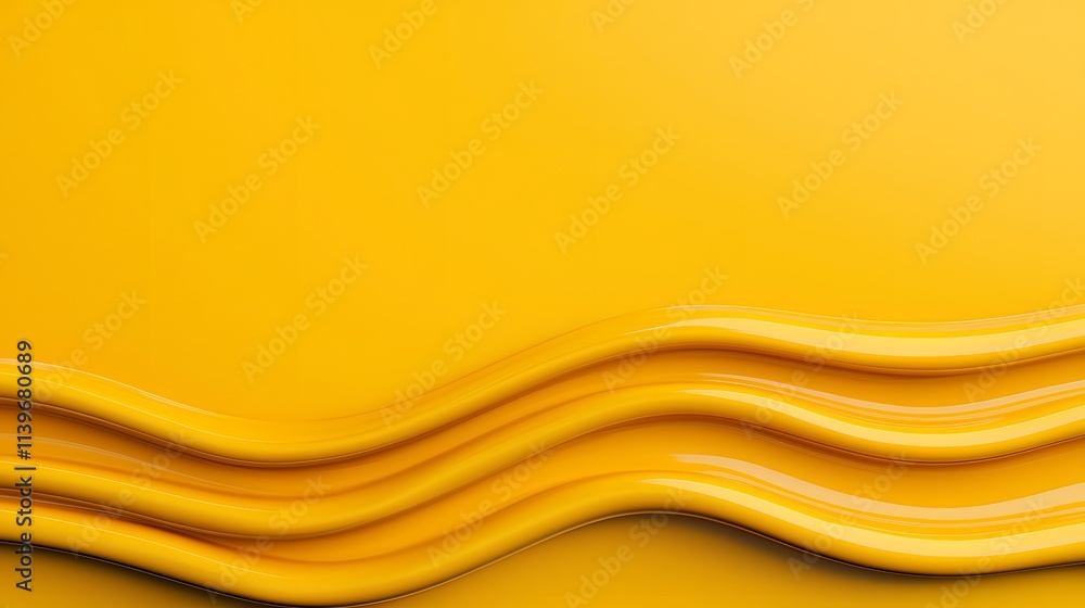 A Radiant Stream of Golden Waves Transverses a Bright Yellow Background in Stunning Visual Harmony. Economic Windfall, Profit, Economy Concept A Radiant Stream of Golden Waves Transverses a Bright Yellow Background in Stunning Visual Harmony. Economic Windfall, Profit, Economy Concept