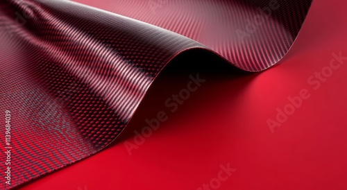 Red Carbon Fiber Material D...