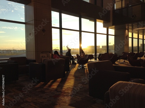 Waiting area at Changi Airport (Singapore)