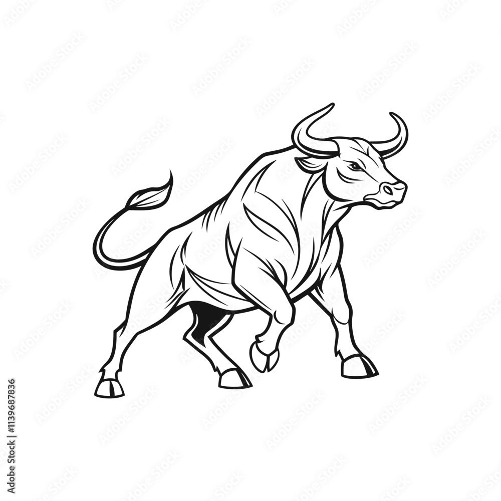 bull vector art and illustration bull vector art and illustration