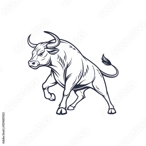 bull vector art and illustration 
