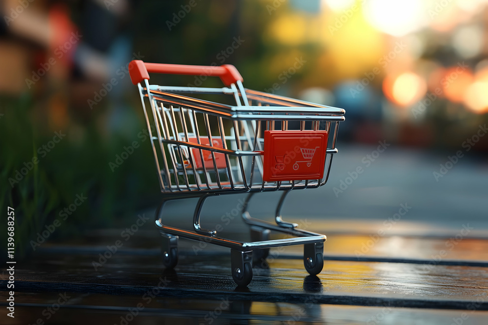 Mini Shopping Cart: Retail, Sales, and Consumerism Mini Shopping Cart: Retail, Sales, and Consumerism