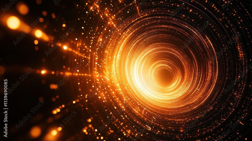 Firework trails forming spirals, fading into black with space for New Year s wishes at the bottom Firework trails forming spirals, fading into black with space for New Year s wishes at the bottom