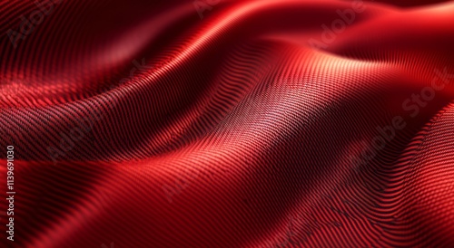 Red Fabric Texture with Sub...