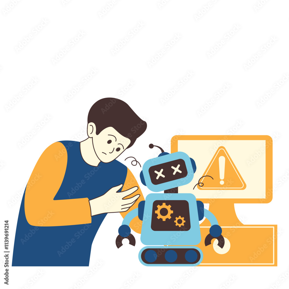 Illustration of an Empty State Website