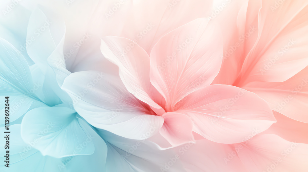Elegant pastel flowers create a soft, dreamy background in shades of blue and pink. Elegant pastel flowers create a soft, dreamy background in shades of blue and pink.