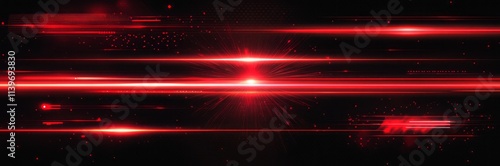 Abstract Red Light Streaks ...