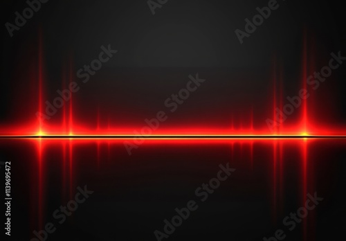 Abstract Red Light Beams on...