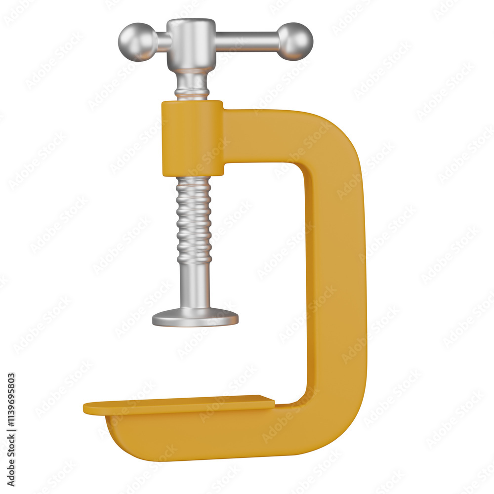 3d render clamp illustration 3d render clamp illustration