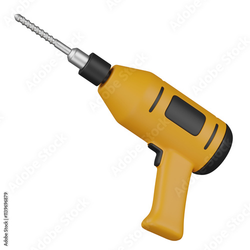 Photography 3d render   driller illustration