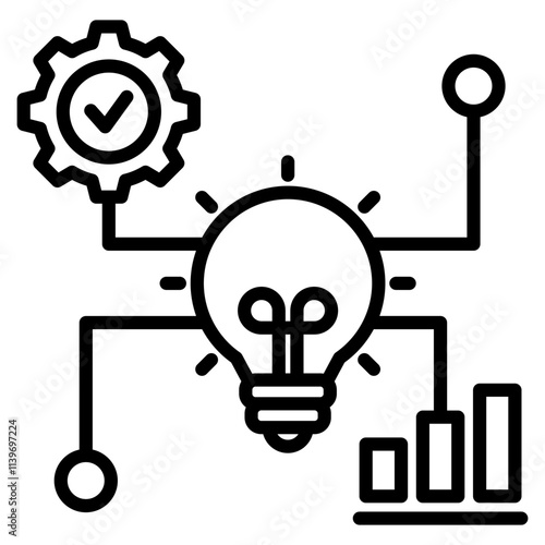 business innovation single icon