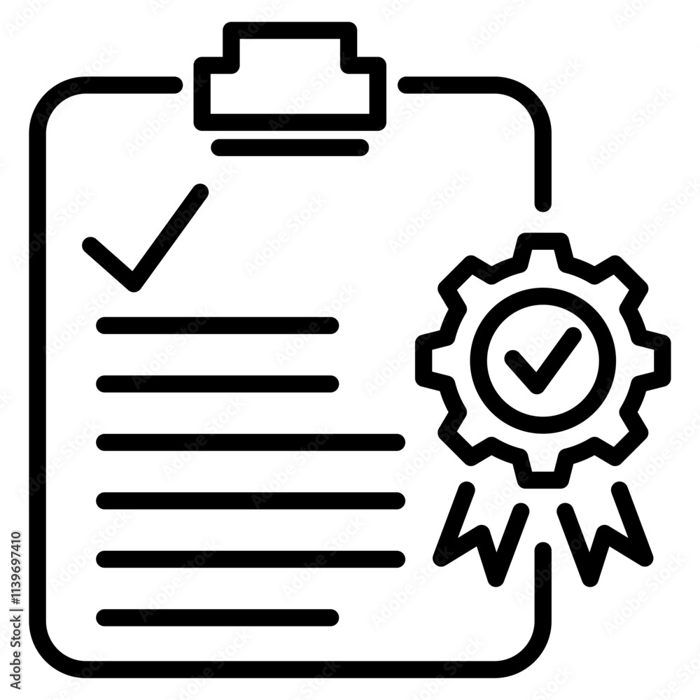 quality management single icon quality management single icon