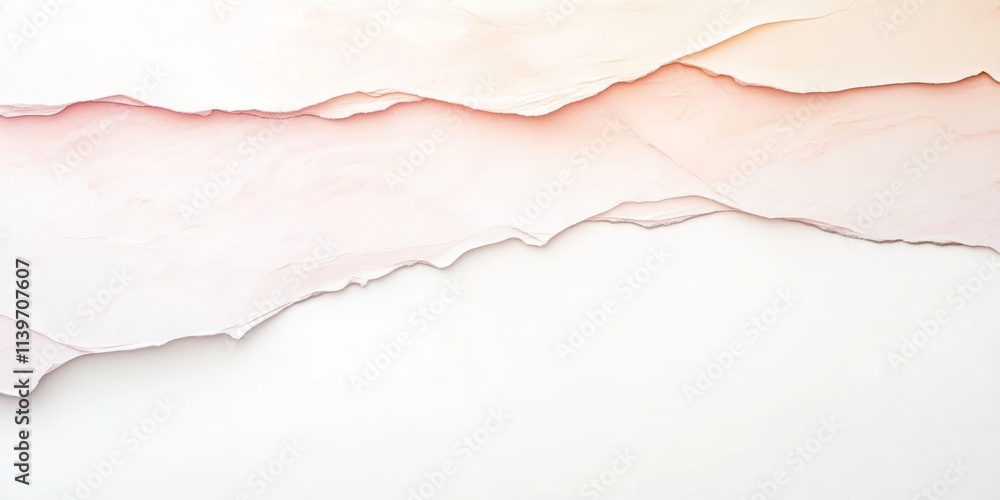 Beautiful overhead view of delicate layers of textured paper with soft colors and empty space for creative designs Beautiful overhead view of delicate layers of textured paper with soft colors and empty space for creative designs