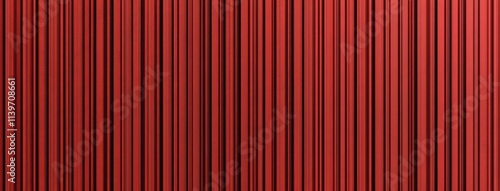 Red Vertical Lines Fabric Curtain Texture Background