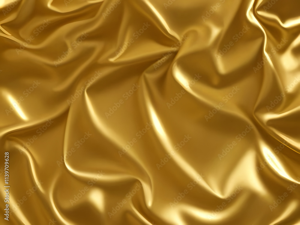Fototapeta premium Gold metal background. Brushed metallic texture. 3d rendering