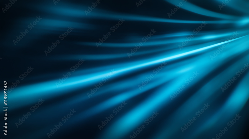 Fototapeta premium Abstract blue wave background for technology and design projects.