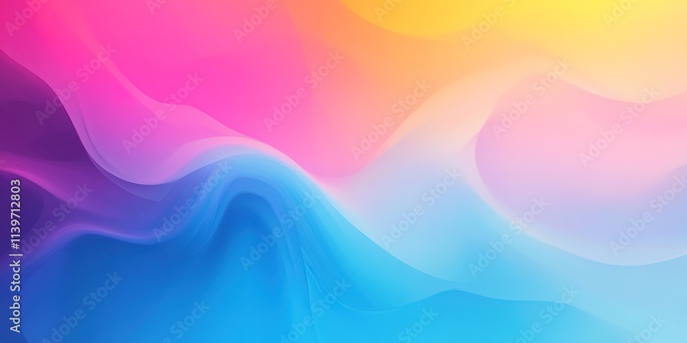 Obraz premium Abstract colorful background with waves
