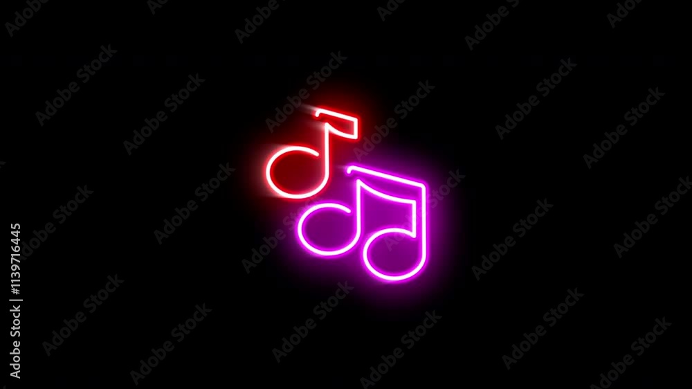 The blinking neon of creative tools icon on the black background. The blinking neon of creative tools icon on the black background.