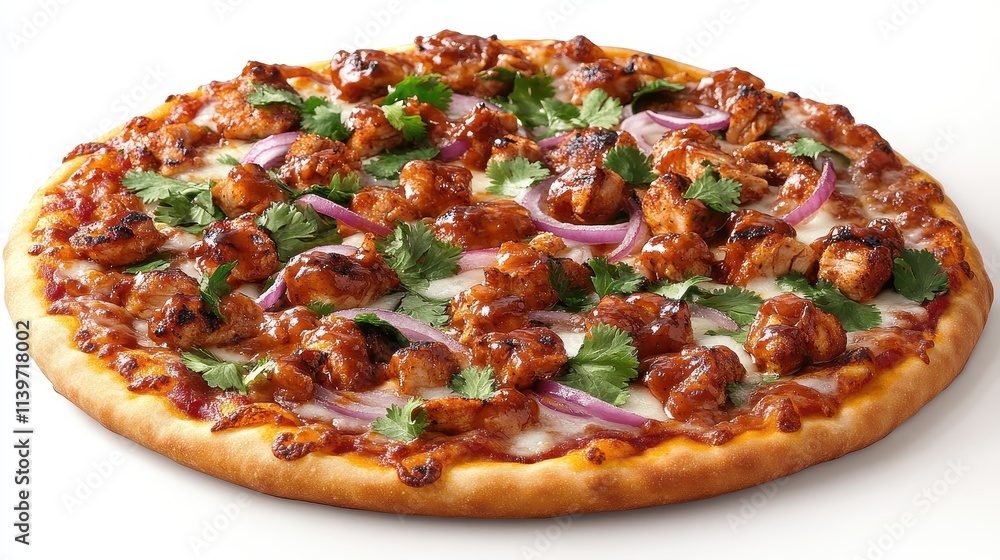 Delicious BBQ Chicken Pizza with Red Onions and Cilantro: A Culinary Delight Delicious BBQ Chicken Pizza with Red Onions and Cilantro: A Culinary Delight