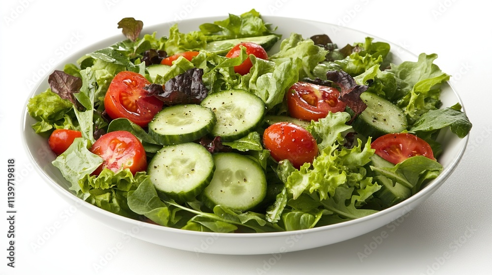 Fresh garden salad with lettuce, cucumber, and tomatoes. Fresh garden salad with lettuce, cucumber, and tomatoes.