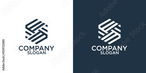 initial s abstract monogram logo design vector