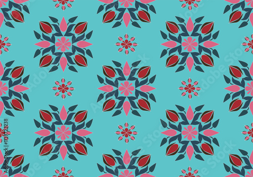  seamless damask floral  pattern design for fabric curtain wallpaper mattresses carpet floor bed sheet bolster pillow blanket ceramic tile background wrapping ornament