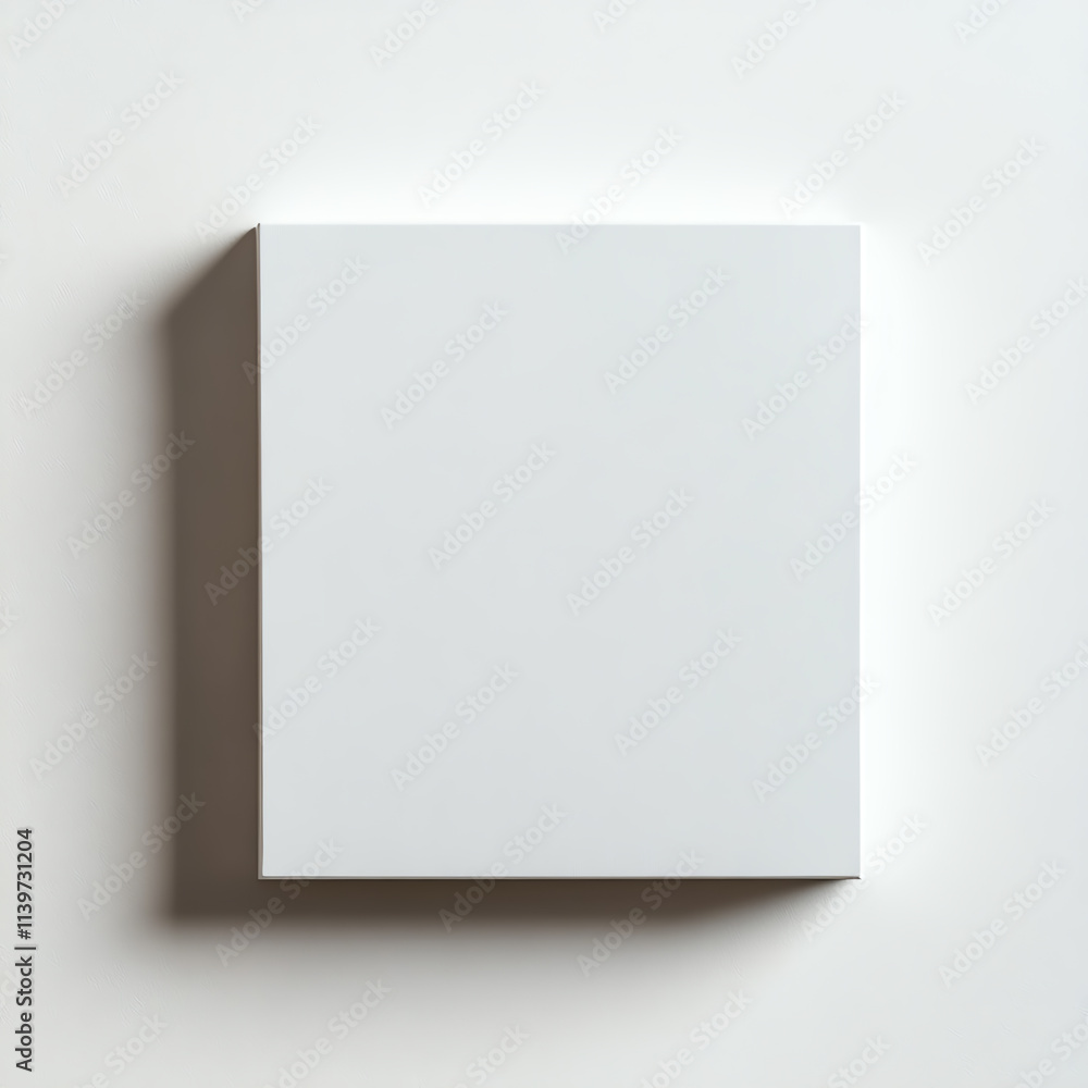 A blank white square canvas ready for artistic expression and creativity. A blank white square canvas ready for artistic expression and creativity.