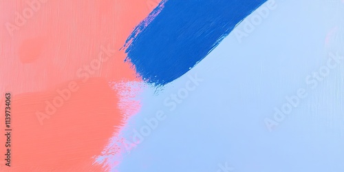 Decorative banner featuring contrasting oil paint smears in vibrant colors with an empty space for text or design photo