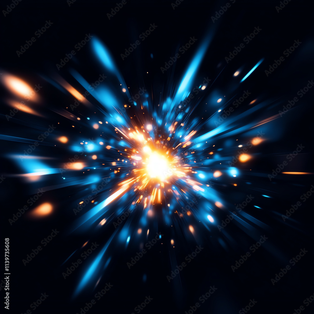 Dynamic burst of light showcasing an explosion of energy and vibrant colors. Dynamic burst of light showcasing an explosion of energy and vibrant colors.