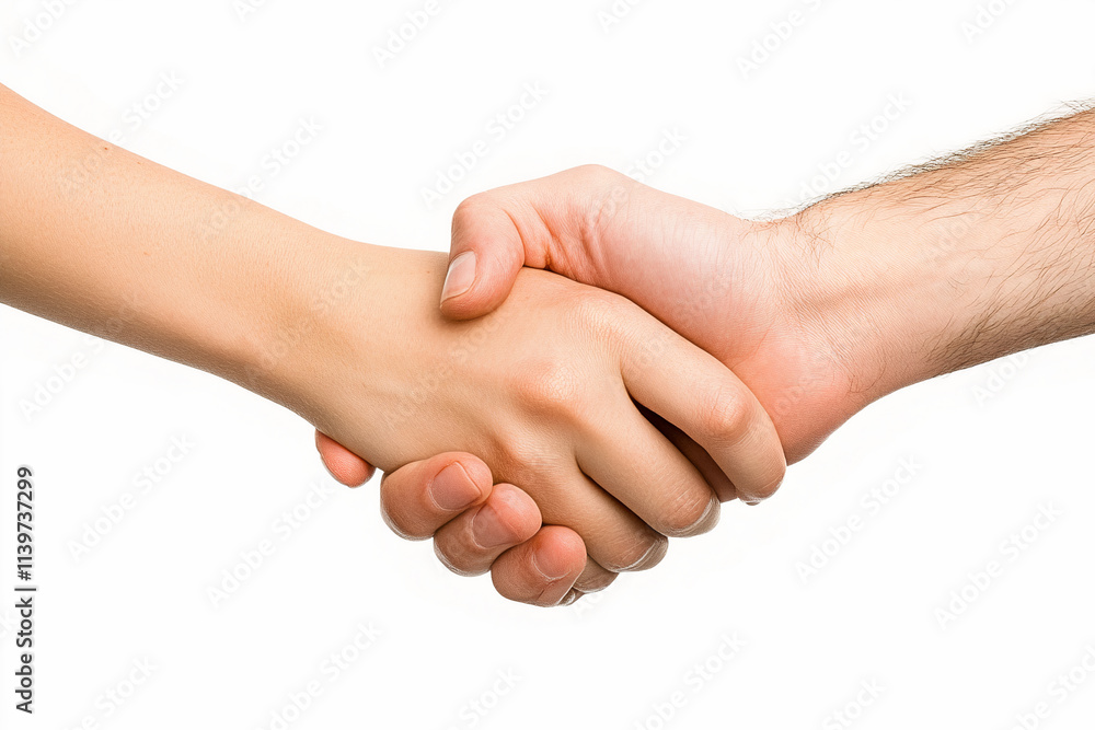 male and female hand holding hands on a white isolated background male and female hand holding hands on a white isolated background