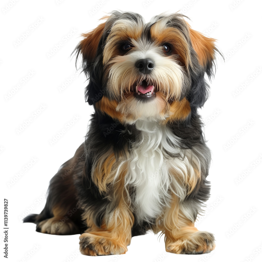 Lowchen dog isolated on transparent background. PNG. Generated AI Lowchen dog isolated on transparent background. PNG. Generated AI